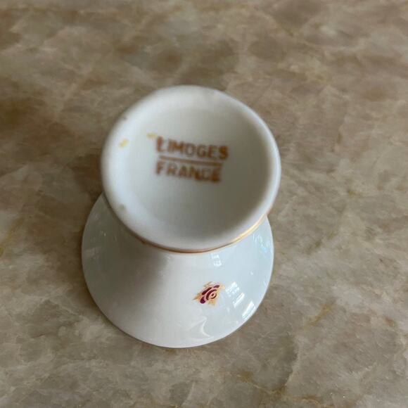 Limoges France mini porcelain vase or toothpick holder vintage - Picture 5 of 12